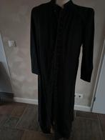 Zwarte Lange Mantel met Knoopsluiting misdienaars jas toog, Ophalen of Verzenden
