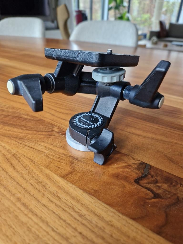 Manfrotto 115 Statiefkop - Stevig en Betrouwbaar, Ophalen of Verzenden, Gebruikt, Overige typen