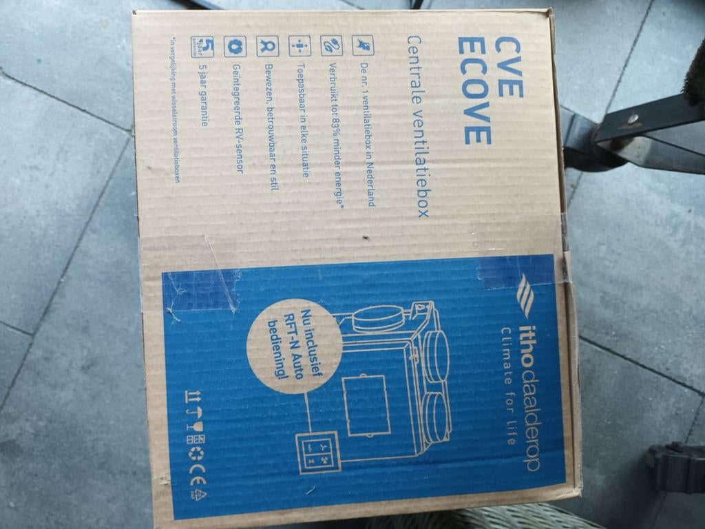 Itho daalderop, Doe-het-zelf en Verbouw, Ventilatie en Afzuiging, Ophalen of Verzenden, Nieuw, Afzuiger