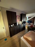 Billy boeken kast donkerbruin, Huis en Inrichting, Kasten | Boekenkasten, Ophalen, Met deur(en), 200 cm of meer, Zo goed als nieuw