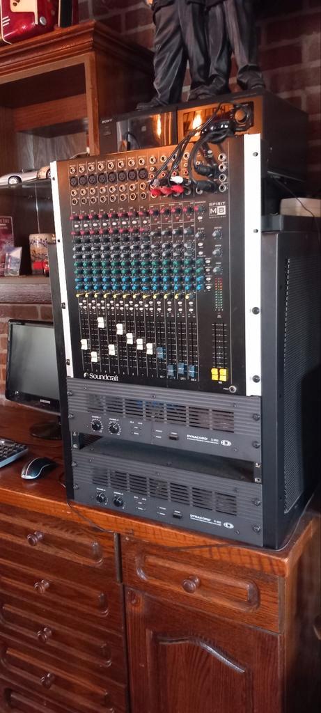 Complete muziekinstallatie Soundcraft, versterkers, speakers, Muziek en Instrumenten, Versterkers | Keyboard, Monitor en PA, Gebruikt