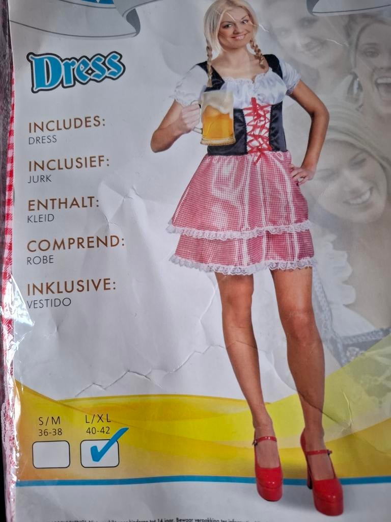 Carnaval kleding maat M, Kleding | Dames, Carnavalskleding en Feestkleding, Ophalen of Verzenden, Zo goed als nieuw, Carnaval