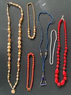 Retro halskettingen jaren 60 / 70, Ophalen of Verzenden, Gebruikt, Overige materialen
