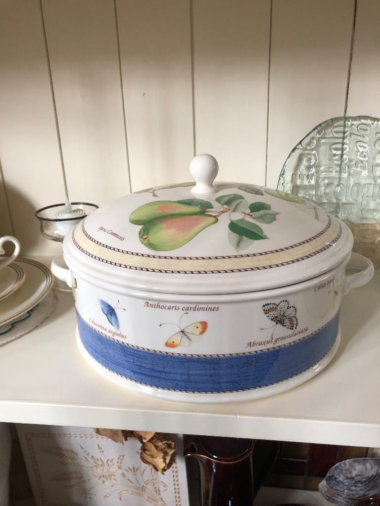 grote groenteschaal Sarah's Garden - nieuw - zeldzaam, Nieuw, Ophalen of Verzenden, Overige stijlen, Kop(pen) en/of Schotel(s)