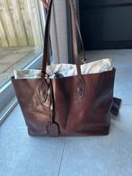 TOV Amsterdam donkerbruine lederen tas, 40 tot 60 cm, Bruin, Minder dan 35 cm, Ophalen of Verzenden