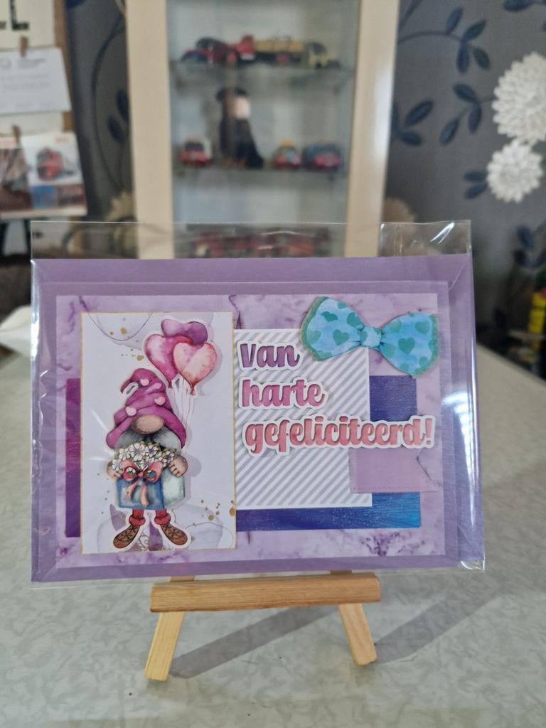 Kaartje verjaardag gnoom 3, Ophalen of Verzenden, Nieuw, Overige thema's