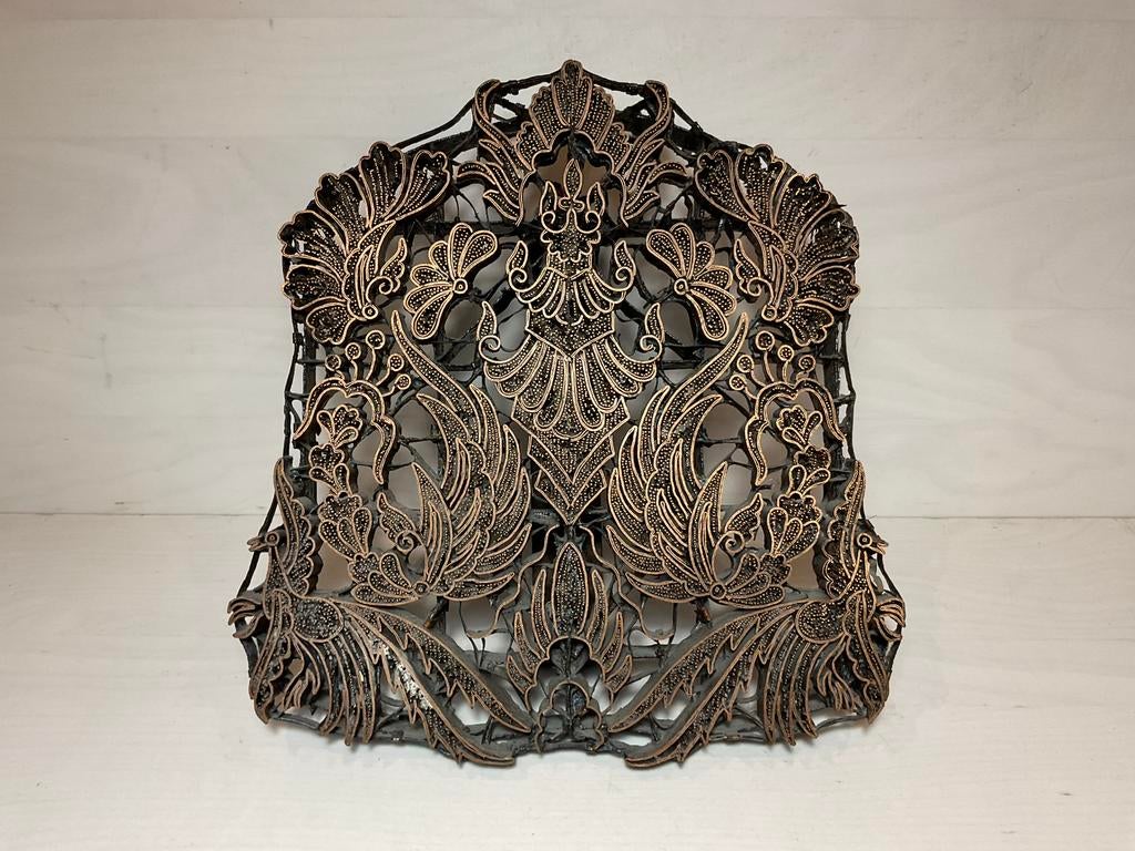 Batik stempel hoogte 27 cm breedte 26 cm en dikte 3,5 cm, Ophalen of Verzenden