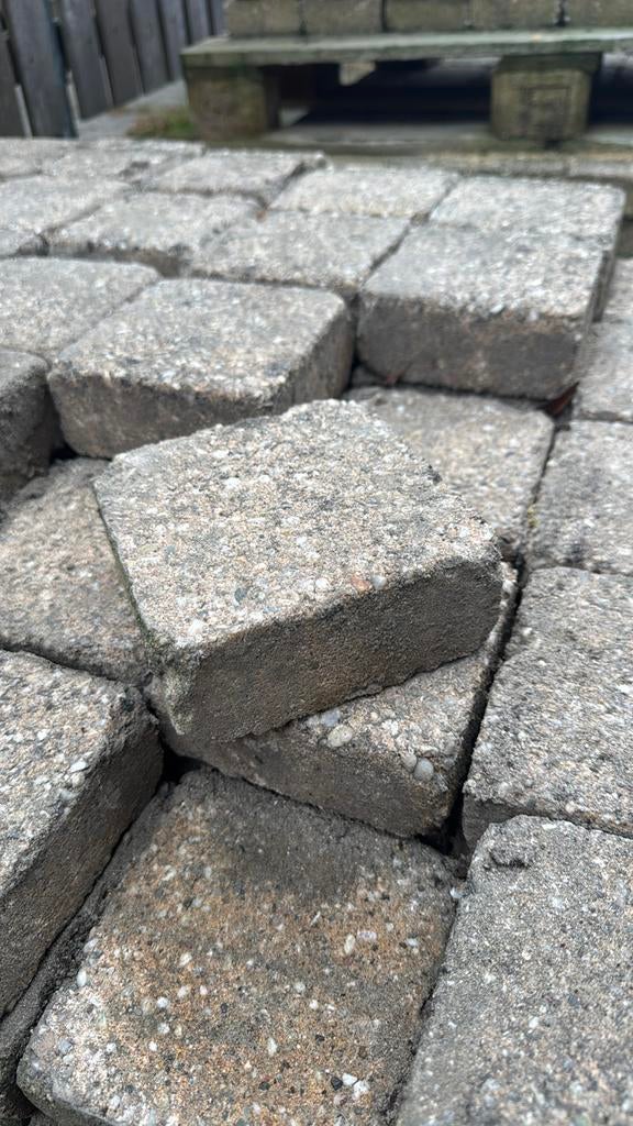 Gebruikte stenen beige /cobblestones, Ophalen, Gebruikt, 10 m² of meer, Beton
