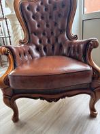 Chesterfield fauteuil, Huis en Inrichting, Fauteuils, Ophalen, Gebruikt, 75 tot 100 cm, 75 tot 100 cm