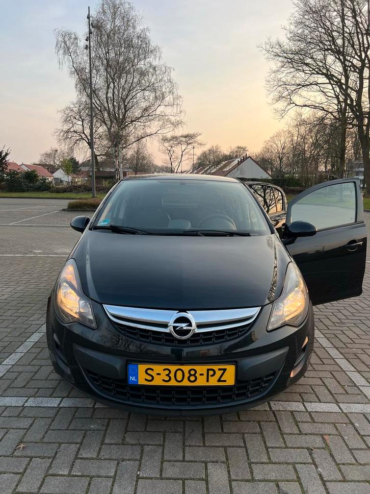 Opel Corsa 1.4 Ecotec Zwart, Auto's, Opel, Particulier, Corsa, Airbags, Airconditioning, Autonomous Driving, Boordcomputer, Centrale vergrendeling