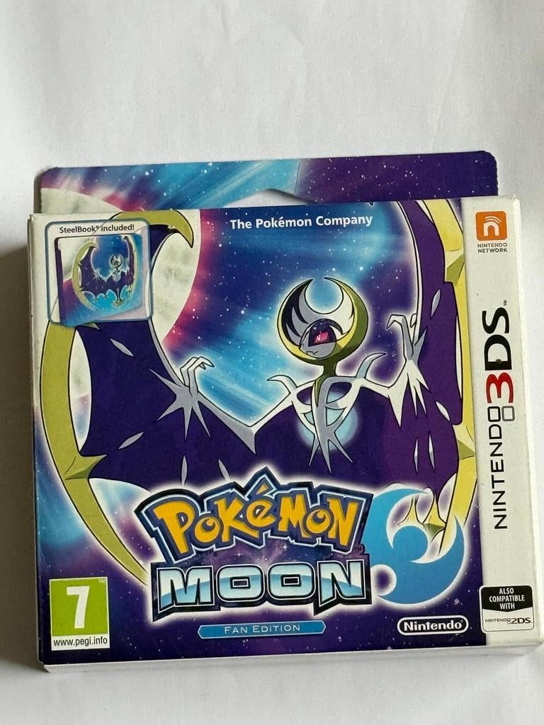 Pokémon Moon Fan Edition Nintendo 3DS Nieuw en Gesealed, Spelcomputers en Games, Games | Nintendo 2DS en 3DS, Nieuw, Avontuur en Actie