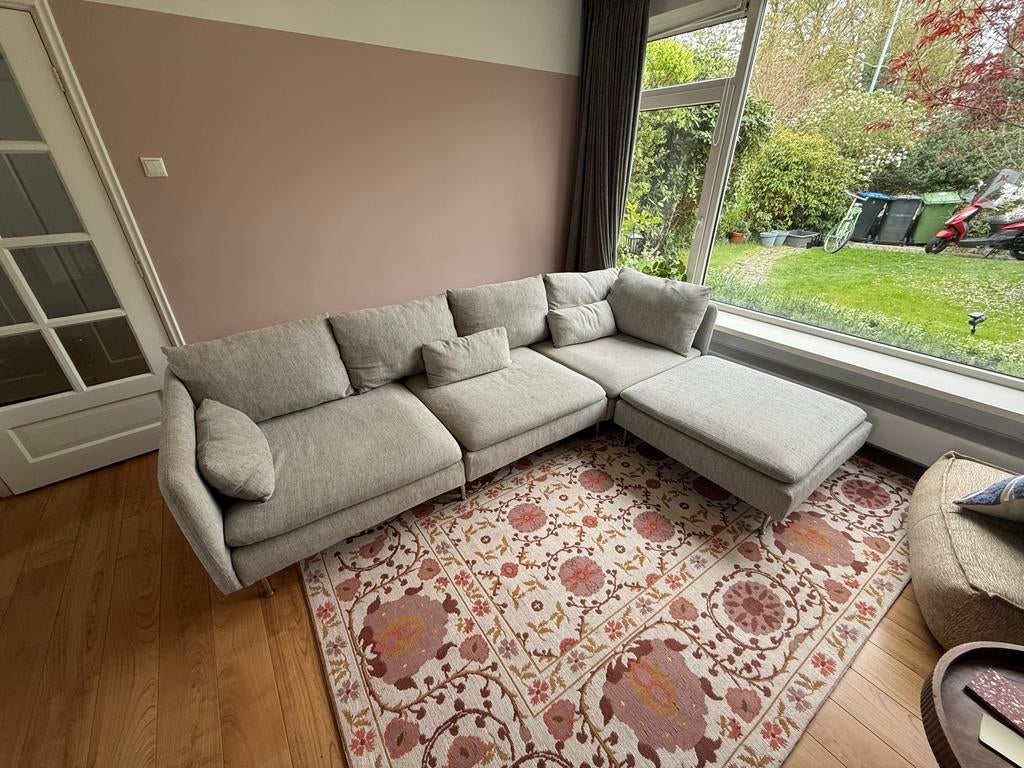 IKEA Söderhamn Hoekbank met chaise longue, Ophalen, 250 tot 300 cm, 100 tot 125 cm, Hoekbank