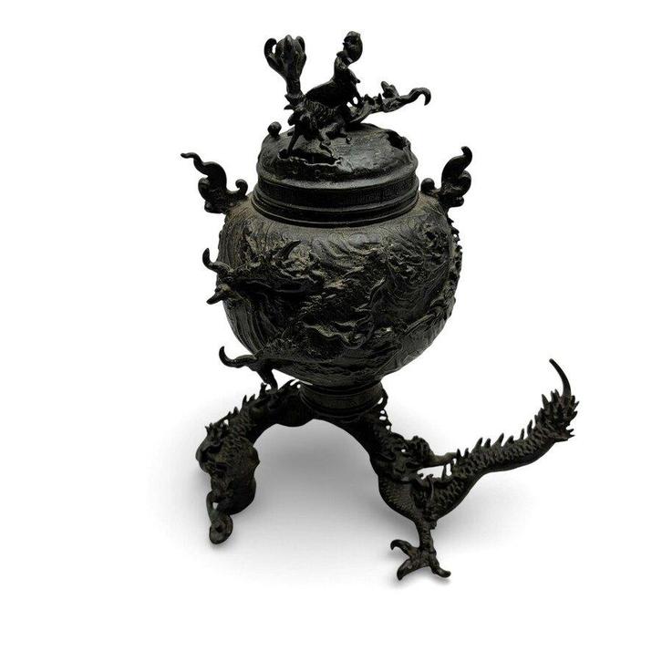 Japans bronzen wierookbrander, Antiek en Kunst, Antiek | Koper en Brons, Brons, Ophalen of Verzenden