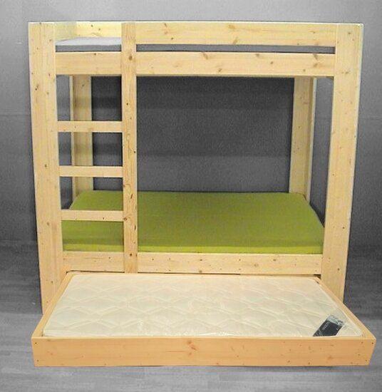 STAPELBED met onderschuifbed div maten, Huis en Inrichting, Slaapkamer | Stapelbedden en Hoogslapers, Nieuw, Stapelbed, 90 cm