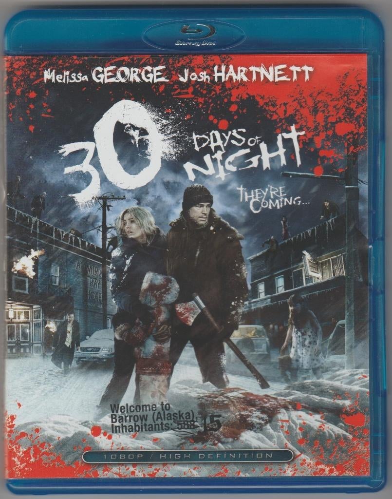 Blu-ray 30 Days of Night, Cd's en Dvd's, Blu-ray, Zo goed als nieuw, Horror, Ophalen