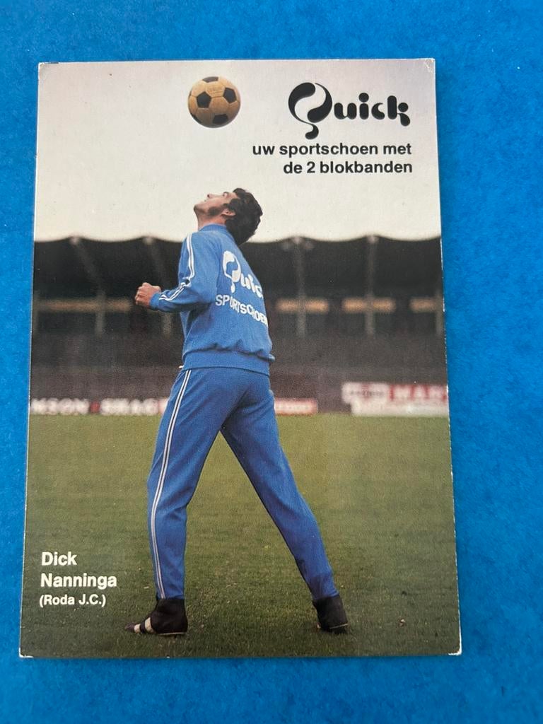 Dick Nanninga spelerskaart, Verzamelen, Sportartikelen en Voetbal, Verzenden, Zo goed als nieuw, Roda JC, Spelerskaart