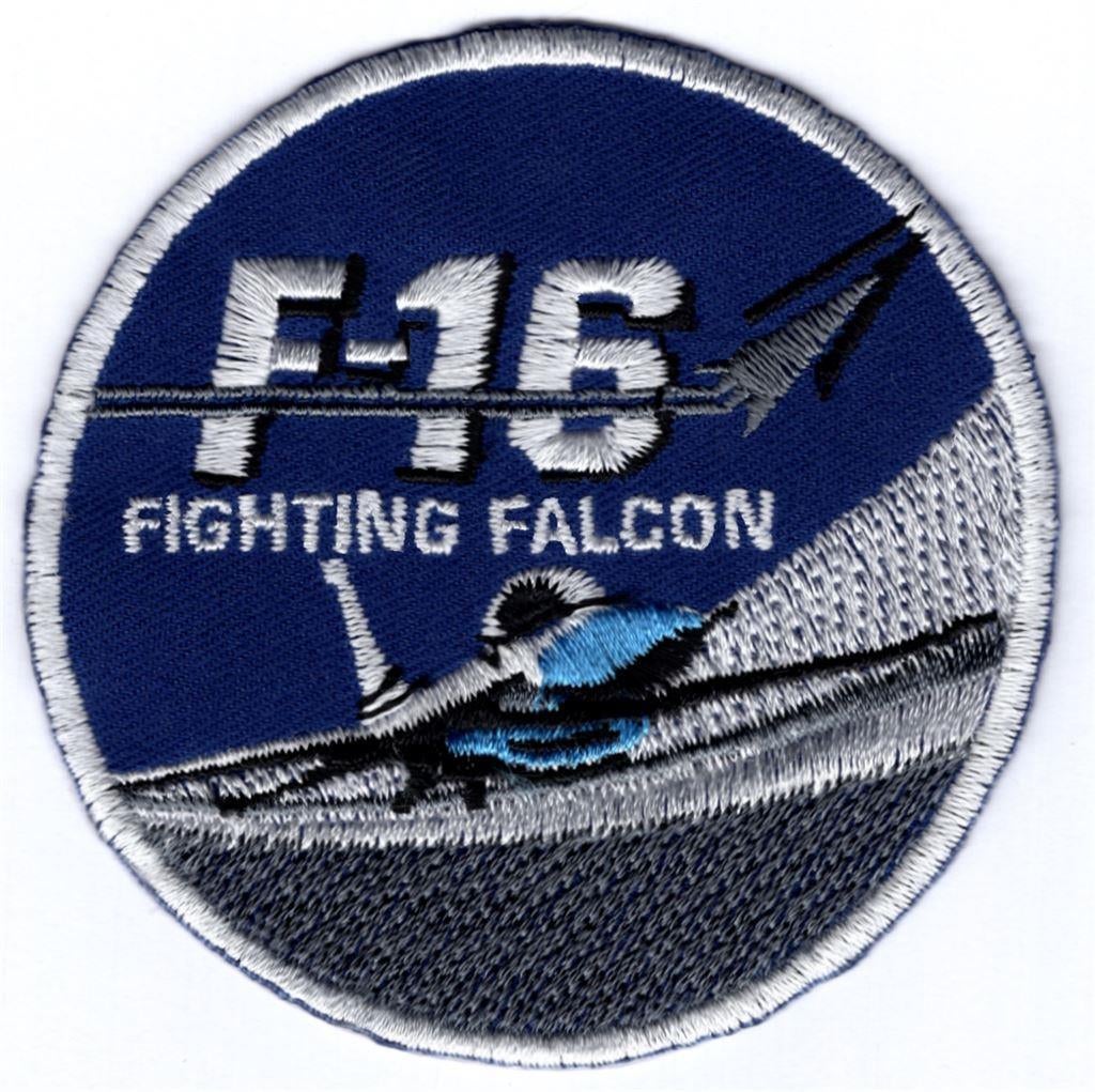 F16 Fighting Falcon stoffen opstrijk patch embleem #1, Ophalen of Verzenden, Nieuw, Shirt