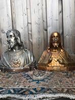 Oude 2 stukjes borstbeeld, Antiek en Kunst, Ophalen of Verzenden