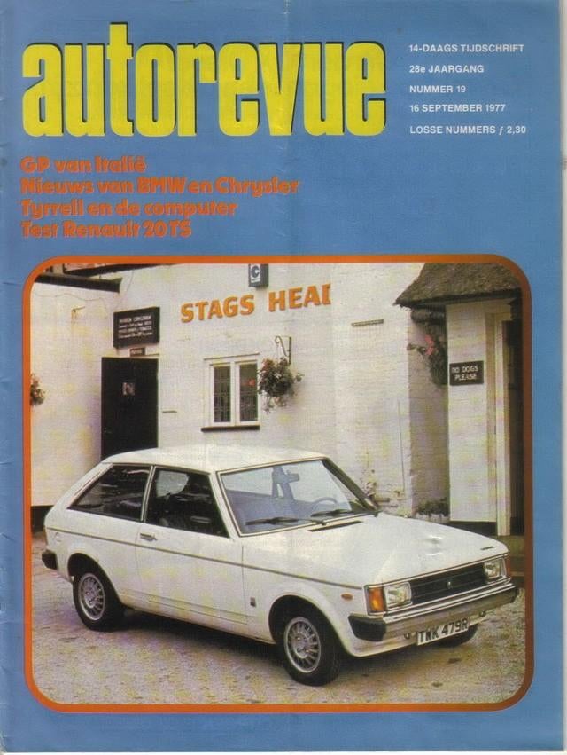 Autorevue 19 1977 : Chrysler Sunbeam - Renault 20 TS - BMW, Ophalen of Verzenden, Gelezen, Algemeen