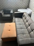 Gelderland bank, fauteuil en hocker - Jan des Bouvrie, Huis en Inrichting, Banken | Bankstellen, Ophalen, Gebruikt, Driepersoons