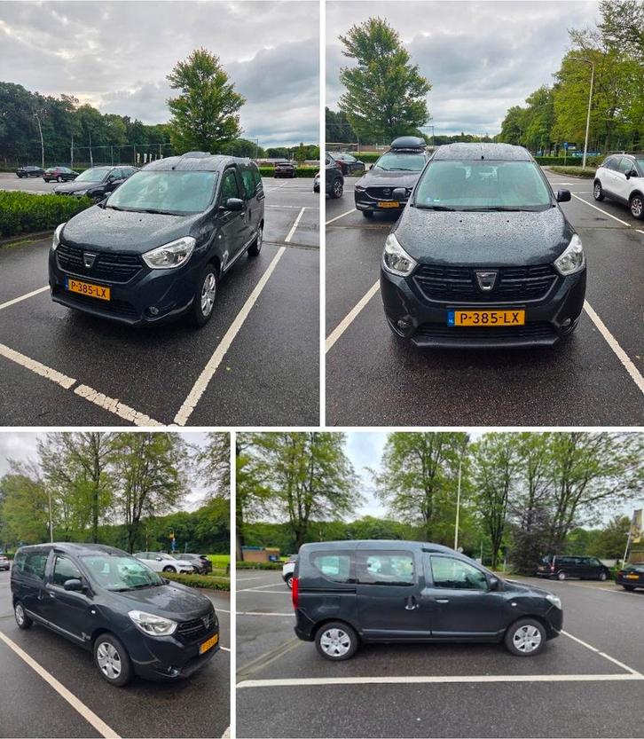 Dacia Dokker 1.6 75KW 2018 Grijs, Auto's, Dacia, Particulier, Dokker, Benzine, E, MPV, Handgeschakeld, Geïmporteerd, Zilver of Grijs
