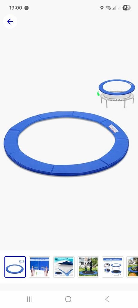 Trampoline Randbescherming - Blauw 305cm, Ophalen, Nieuw