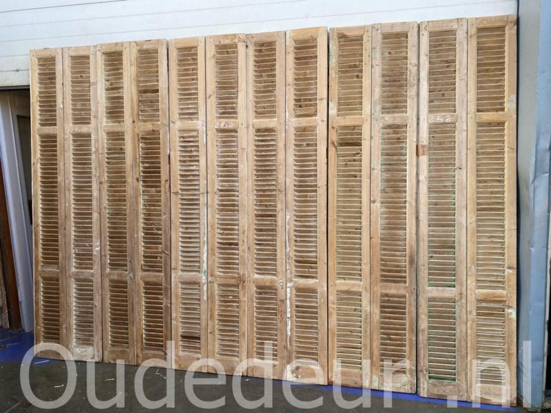 nr. L905 serie van 12x geloogde louvredeur, Niet ingevuld, Niet ingevuld, Niet ingevuld