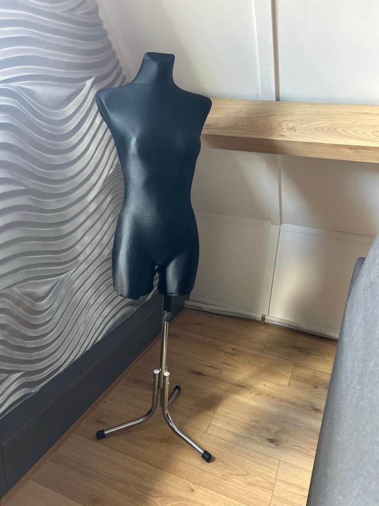 In hoogte verstelbare paspop - Zwart, Ophalen, Zo goed als nieuw, Kunststof, Volwassenen