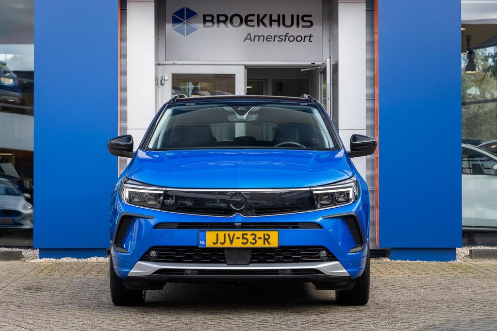 Opel Grandland 1.6 Turbo Plug-In Hybrid Ultimate | Trekhaak, Auto's, Opel, 12 maanden, 4 cilinders, Blauw, Bedrijf