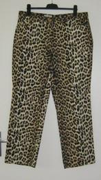NIEUWE panterprint broek van Franco Callegari, maat 48., Kleding | Dames, Broeken en Pantalons, Bruin, Maat 46/48 (XL) of groter