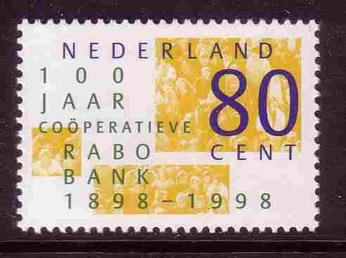 Nederland 1998 1764 Rabo, Postfris, Postzegels en Munten, Postzegels | Nederland, Ophalen of Verzenden, Na 1940, Postfris
