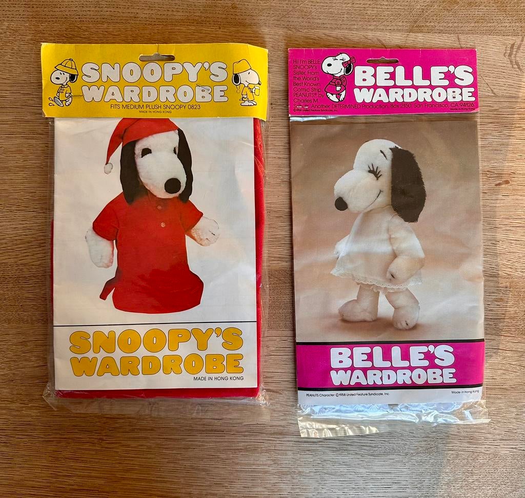 Twee vintage pyjama setjes Snoopy en Belle, Ophalen of Verzenden, Zo goed als nieuw