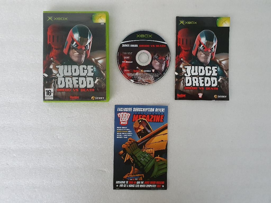 Xbox: Judge Dredd - Dredd vs Death, Spelcomputers en Games, Games | Xbox Original, Gebruikt, Vanaf 18 jaar, Vechten, 1 speler