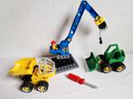 Technisch Duplo Toolo bouwplaats hijskraan shovel kiepwagen, Ophalen of Verzenden, Gebruikt, Duplo