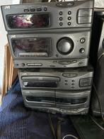 JVC Stereo-set met afstandsbediening en speakers, Audio, Tv en Foto, Gebruikt, Cassettedeck, JVC, Losse componenten