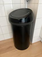 Brabantia touch bin prullenbak 60 liter, Ophalen, Gebruikt, 50 tot 75 cm, 40 liter of meer