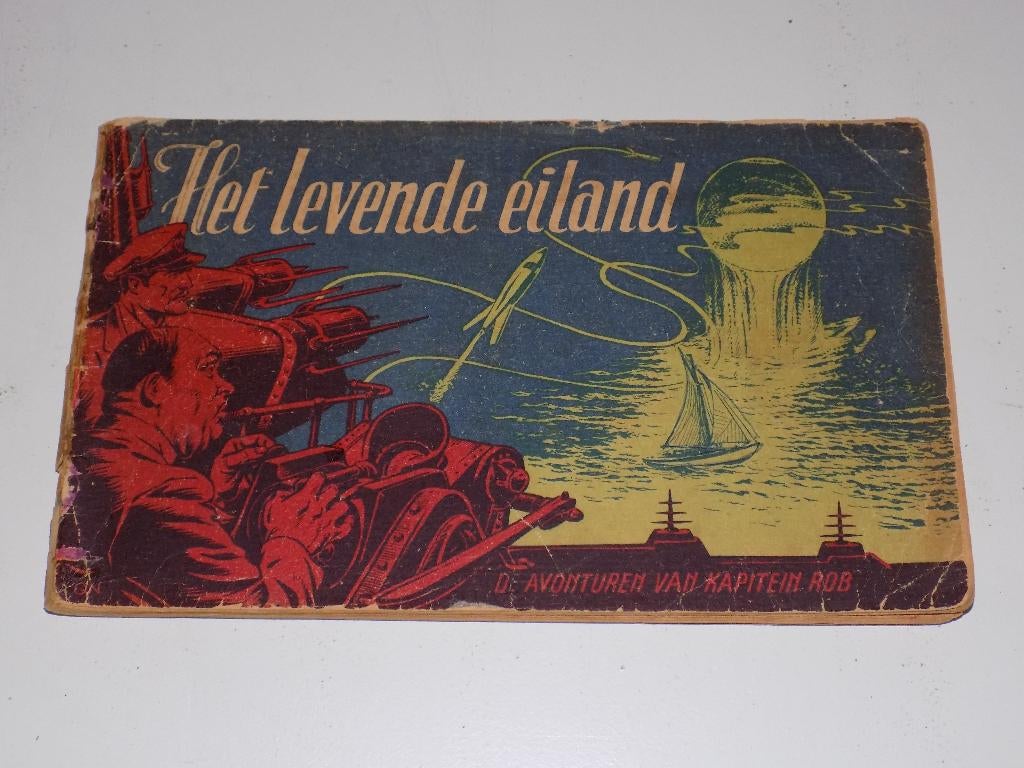 Kapitein Rob - 12_O_Het levende eiland, Eén stripboek, Ophalen of Verzenden, Gelezen, Pieter Kuhn