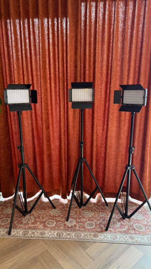 Film studiolampen set bi-color, Audio, Tv en Foto, Fotografie | Fotostudio en Toebehoren, Ophalen, Zo goed als nieuw