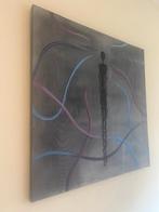 groot abstract schilderij 70x70 cm, Ophalen of Verzenden