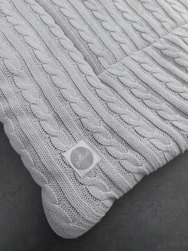 Jollein boxkleed met teddy voering - Grijs, Ophalen, Zo goed als nieuw, 100 cm of meer, Deken