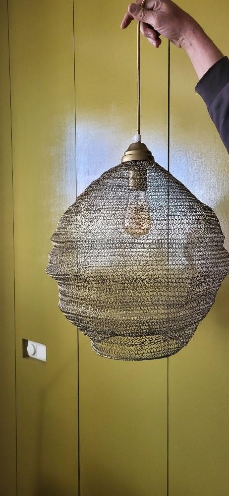 hanglamp, Ophalen of Verzenden, Zo goed als nieuw, Metaal, Minder dan 50 cm