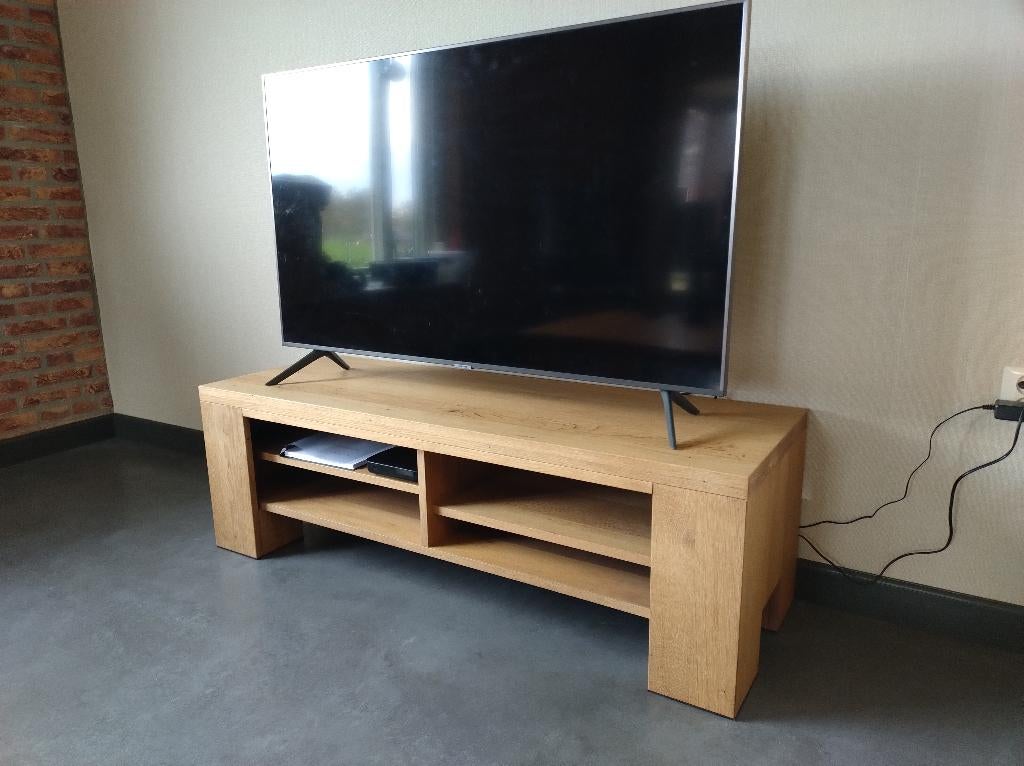 TV meubel eiken, Huis en Inrichting, Kasten | Televisiemeubels, Ophalen, Gebruikt, 100 tot 150 cm, Eiken
