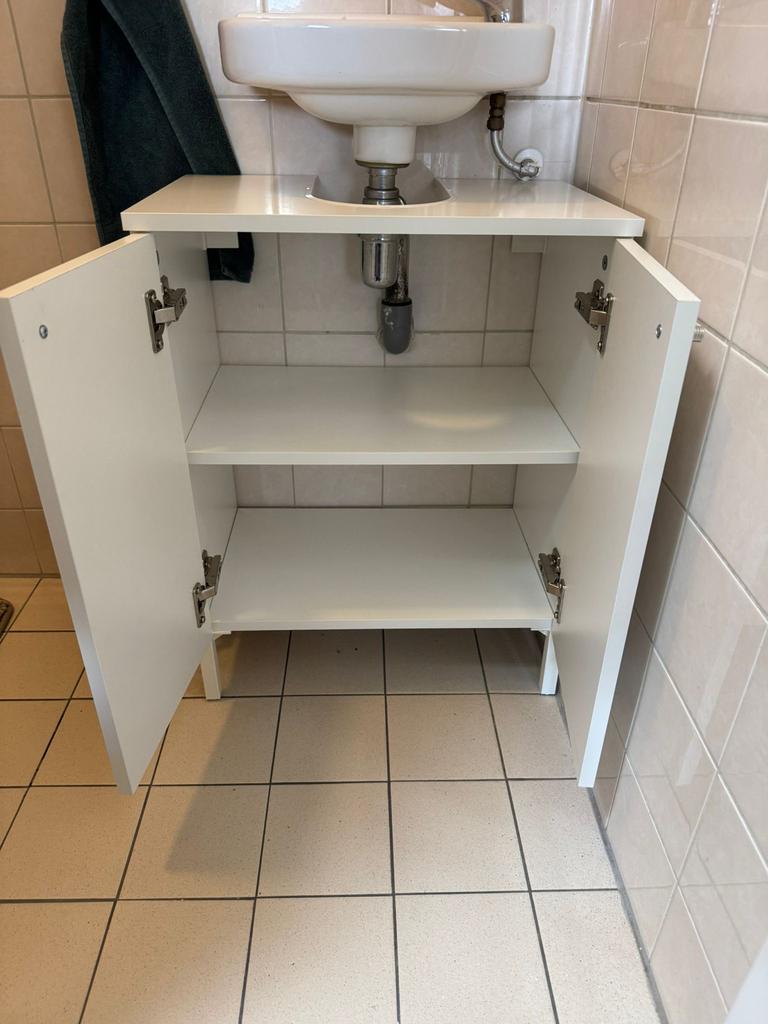 IKEA Nysjön Wastafelkast - Wit, Compact en Praktisch, Huis en Inrichting, Minder dan 50 cm, Gebruikt, Ophalen of Verzenden, Minder dan 100 cm