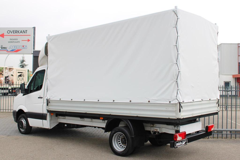 Volkswagen Crafter 2.0 TDI 163 pk Pick Up met Huif / Open La, Auto's, Euro 5, Gebruikt, Zwart, 4 cilinders