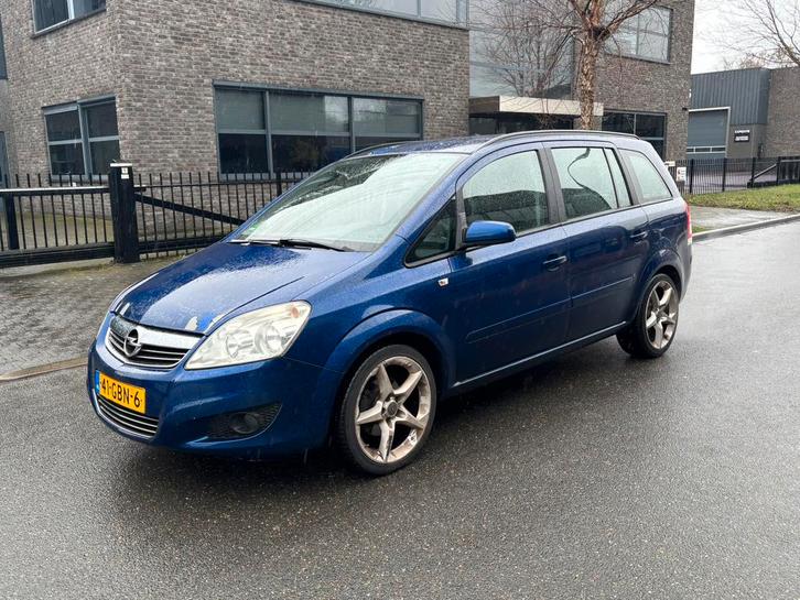 Opel Zafira 1.6 16V 85KW 2008 Blauw nieuwe apk 6 maart 2027, Auto's, Opel, Bedrijf, Zafira, Benzine, C, MPV, Handgeschakeld, Origineel Nederlands