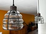 Set industriële hanglampen, Gebruikt, Ophalen of Verzenden, Glas, Industrieel Modern