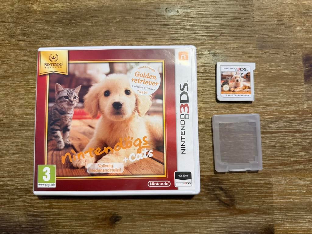 Nintendogs + Cats Golden retriever editie Nintendo, Ophalen, 1 speler, Zo goed als nieuw, Vanaf 3 jaar