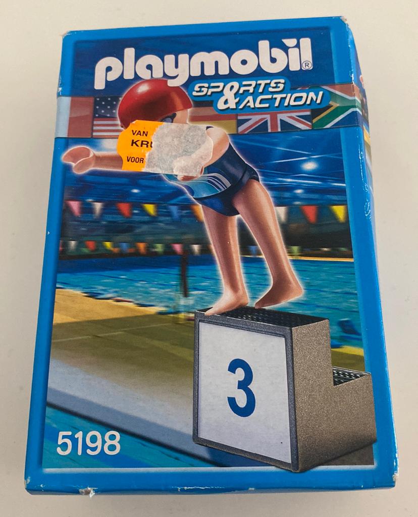 Playmobil 5198 sports & action wedstrijd zwemmer ongeopend, Ophalen of Verzenden, Zo goed als nieuw