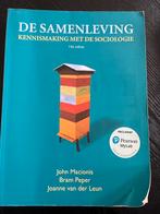 De Samenleving: Kennismaking met de Sociologie - John Macion, Boeken, Ophalen of Verzenden, Gamma, Gelezen, HBO
