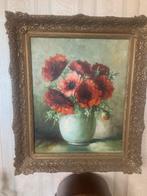 Schilderij Klaprozen in Vaas - Klassiek met Sierlijst, Antiek en Kunst, Kunst | Schilderijen | Klassiek, Verzenden